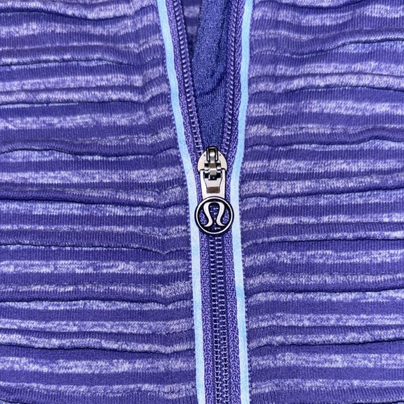 Lululemon Athletica Purple Striped Pullover - Picture 3 of 11